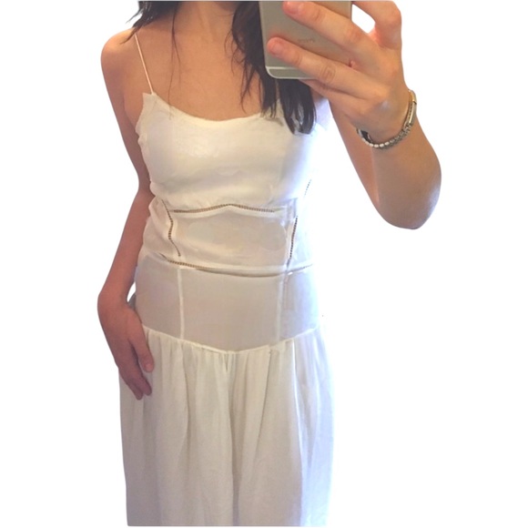NWT TOME White 100% Silk Sleeveless Maxi Dress Runway Fall Winter 2013 - size 2 - Picture 8 of 16
